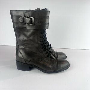 Cole Haan Women’s US Size 7B Air Joey Short Boot Gray Leather Boots #